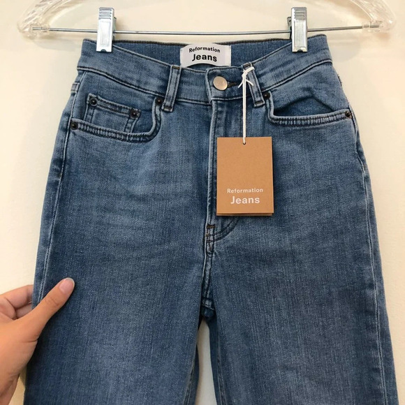 Reformation Barbados High Rise Skinny Denim Jeans - Picture 4 of 11